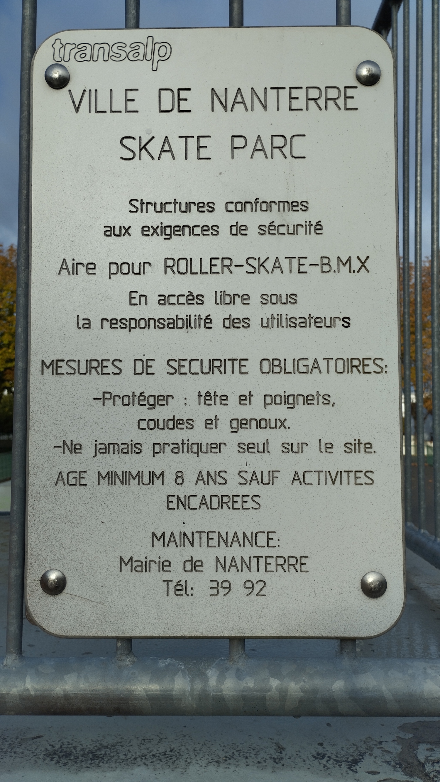 Nanterre PVC skatepark